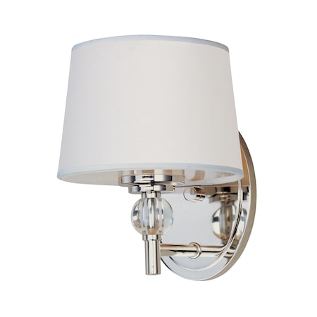 Maxim Lighting Rondo 1-Light 6.5" Wide Polished Nickel Wall Sconce 12761WTPN